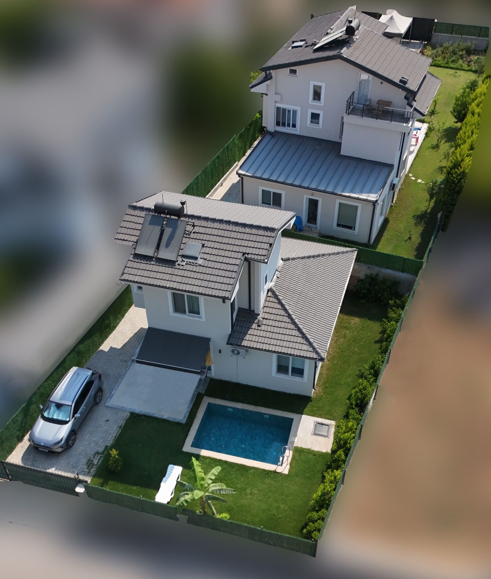 Göcek İnlice villa drone görüntüsü